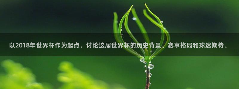 世界杯比赛直播：以2018年世界杯作为起点，讨论这届世界杯的历史背景、赛事格局和球迷期待。